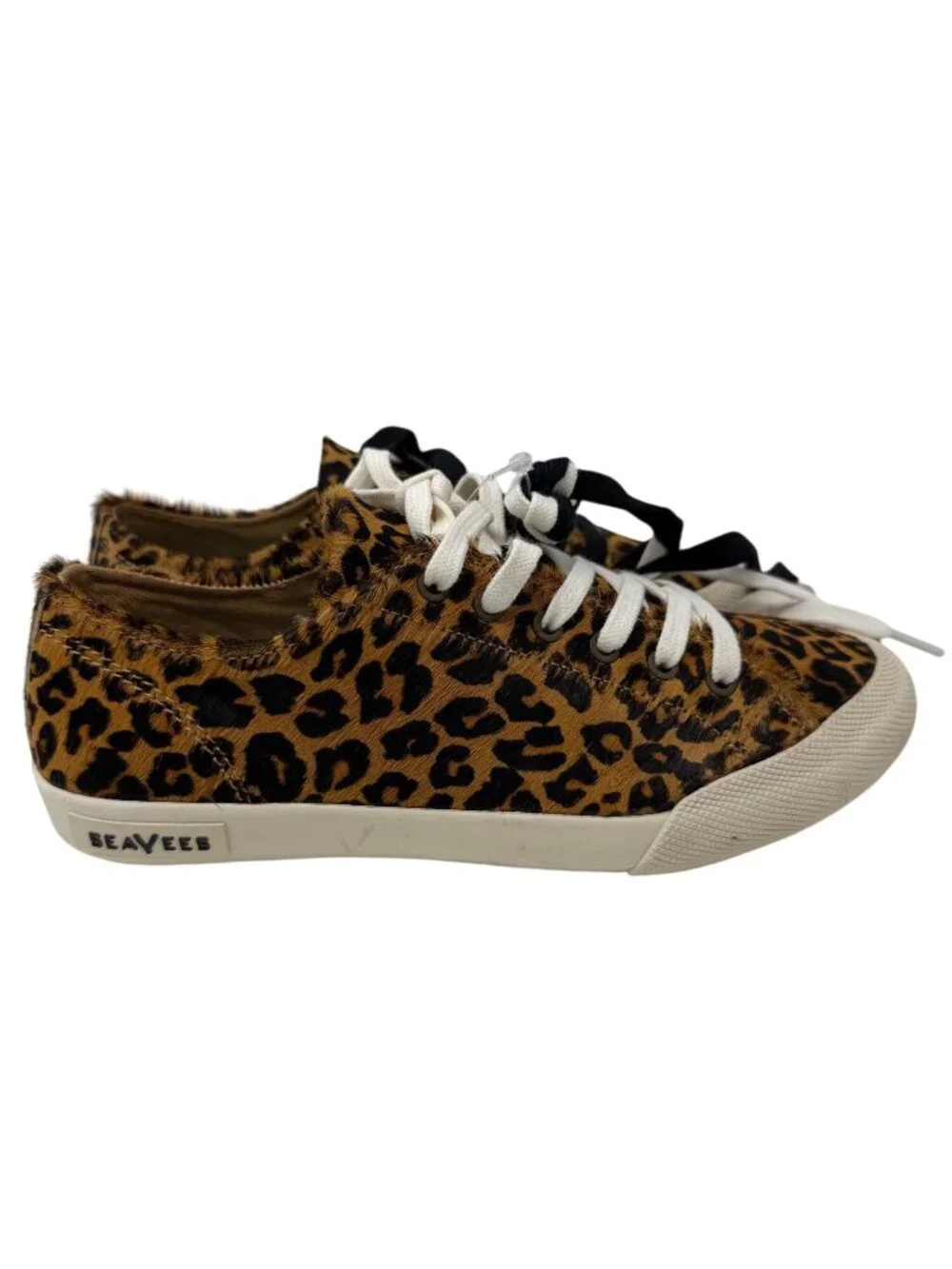 Seavees Monterey Sneaker Mulholland Leopard Print Calf Hair Size 6.5